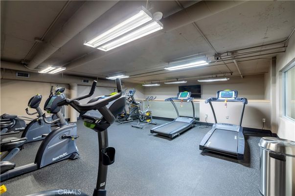 Fitness Equipment, Gym, Interior, Recessed Lighting