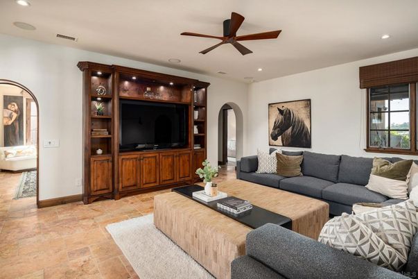 Interior, Living room, Recessed Lighting