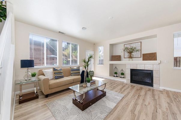 Fireplace, Interior, Living room, Wood Texture Flooring