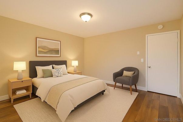 Bedroom, Interior, Wood Texture Flooring