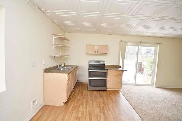 Interior, Kitchen, Wood Texture Flooring