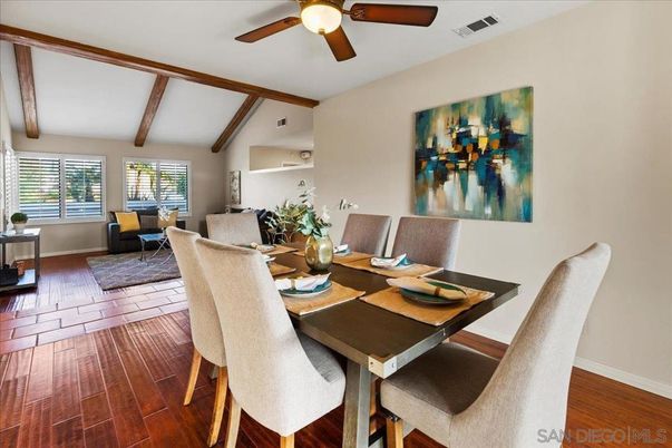 Dining room, Interior, Living room, Wooden Beams, Wood Texture Flooring