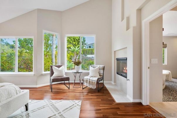 Fireplace, Interior, Wood Texture Flooring