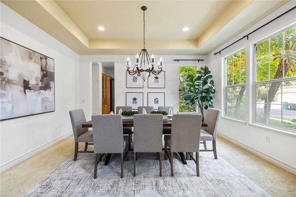 Chandelier, Dining room, Interior, Recessed Lighting