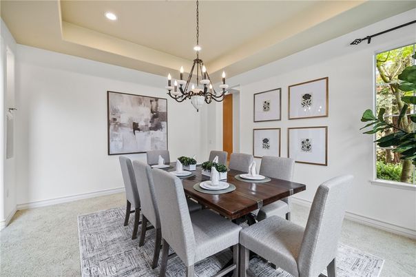 Chandelier, Dining room, Interior, Recessed Lighting