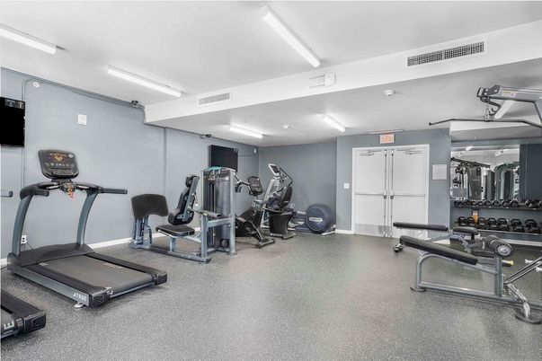 Fitness Equipment, Interior, Recessed Lighting