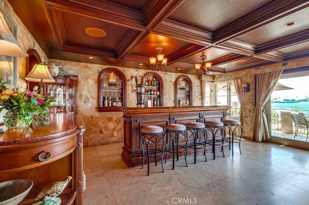 Chandelier, Interior, Recessed Lighting, Wooden Beams