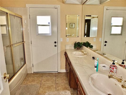 Bathroom, Dual Sink Vanities, Glass Shower, Interior, Tile Countertops