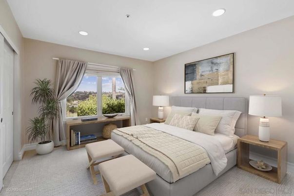Bedroom, Interior, Recessed Lighting