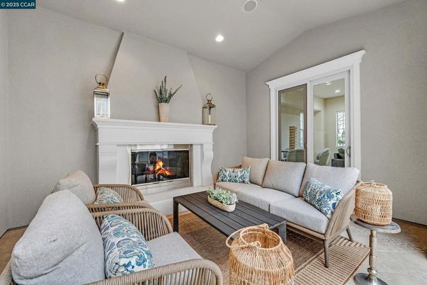 Fireplace, Interior, Living room, Recessed Lighting