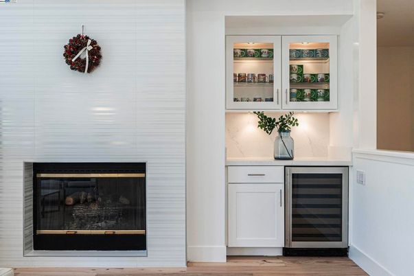 Fireplace, Interior, Wood Texture Flooring