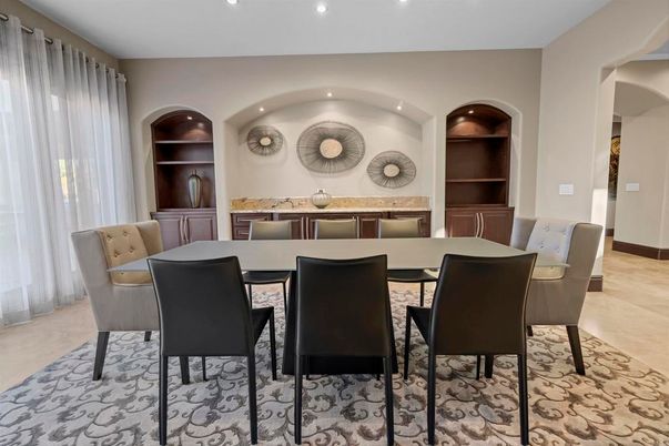 Dining room, Interior, Recessed Lighting