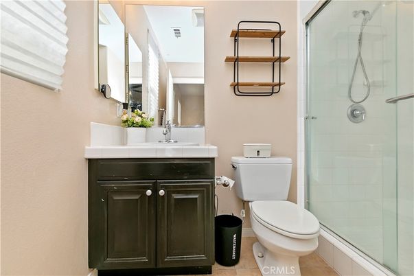 Bathroom, Glass Shower, Interior, Tile Countertops