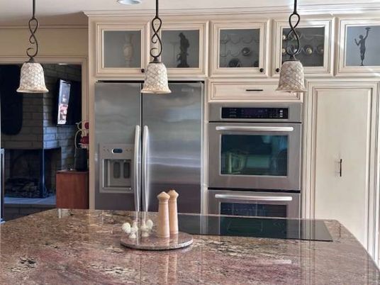 Interior, Kitchen, Pendant Lights, Stainless Steel Appliances