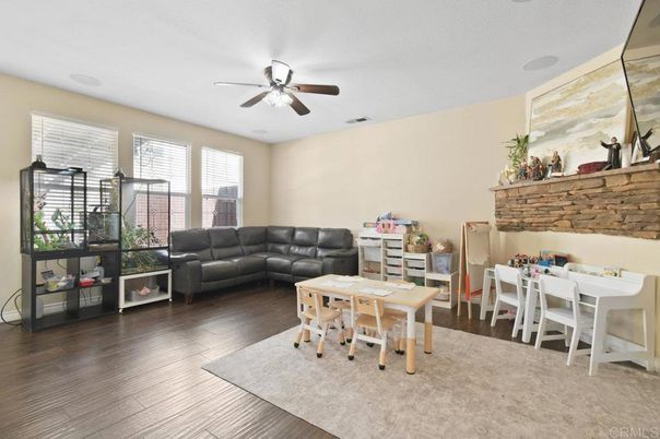 Dining room, Fireplace, Interior, Living room, Wood Texture Flooring