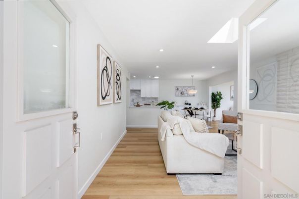 Dining room, Interior, Kitchen, Living room, Pendant Lights, Recessed Lighting, Wood Texture Flooring
