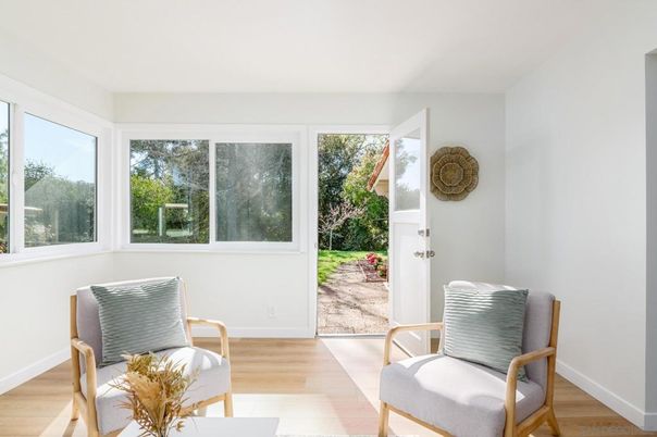 Interior, Sun Room, Wood Texture Flooring