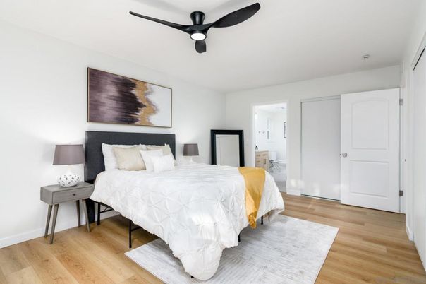 Bedroom, Interior, Wood Texture Flooring