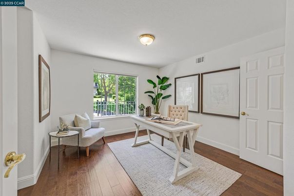 Home Office, Interior, Wood Texture Flooring