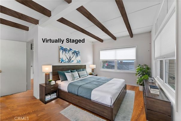 Bedroom, Interior, Wooden Beams, Wood Texture Flooring