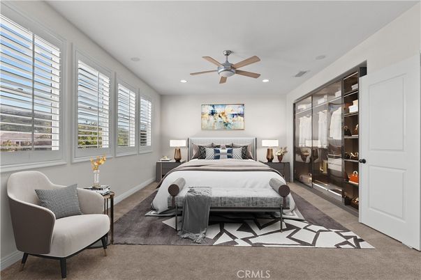 Bedroom, Interior, Recessed Lighting