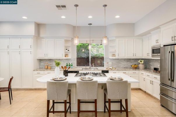 Interior, Kitchen, Pendant Lights, Recessed Lighting, Stainless Steel Appliances