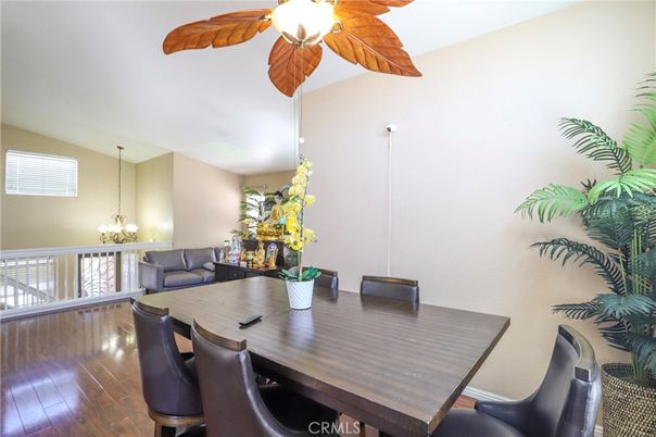 Dining room, Interior, Living room, Pendant Lights, Wood Texture Flooring