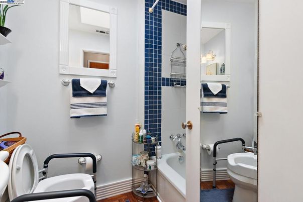 Bathroom, Interior, Wood Texture Flooring