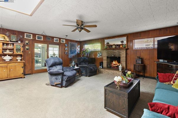 Fireplace, Interior, Living room, Wooden Walls
