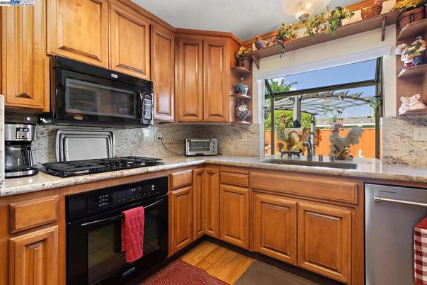 Interior, Kitchen, Wood Texture Flooring