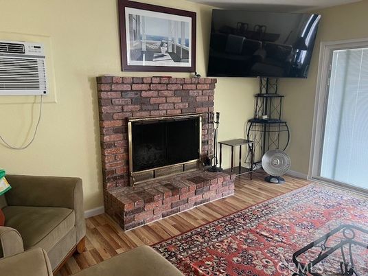 Fireplace, Interior, Wood Texture Flooring