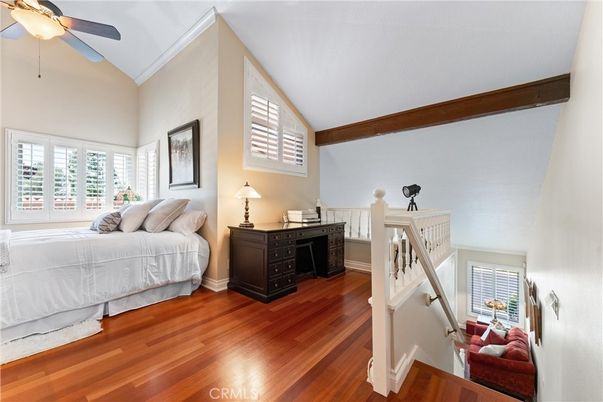 Bedroom, Interior, Wooden Beams, Wood Texture Flooring