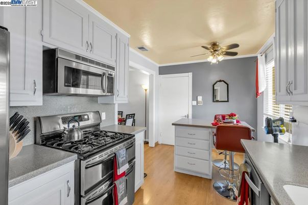 Interior, Kitchen, Wood Texture Flooring