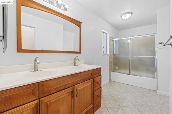 Bathroom, Dual Sink Vanities, Glass Shower, Interior