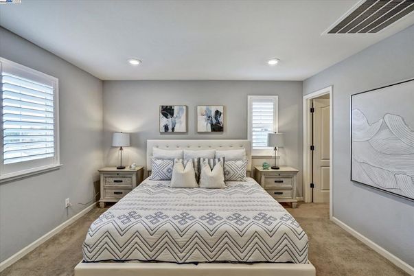 Bedroom, Interior, Recessed Lighting