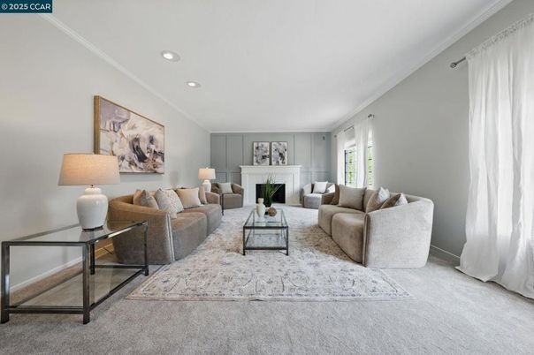 Fireplace, Interior, Living room, Recessed Lighting