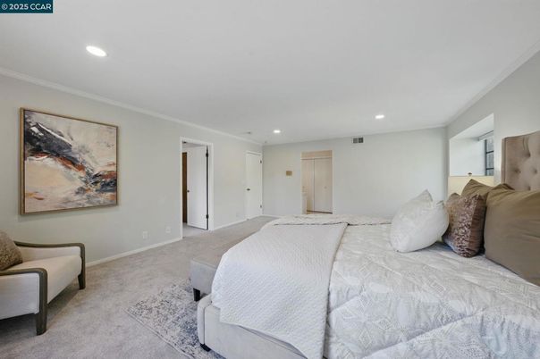 Bedroom, Interior, Recessed Lighting