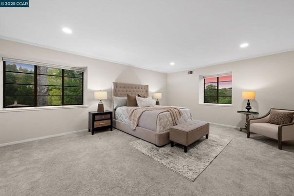 Bedroom, Interior, Recessed Lighting