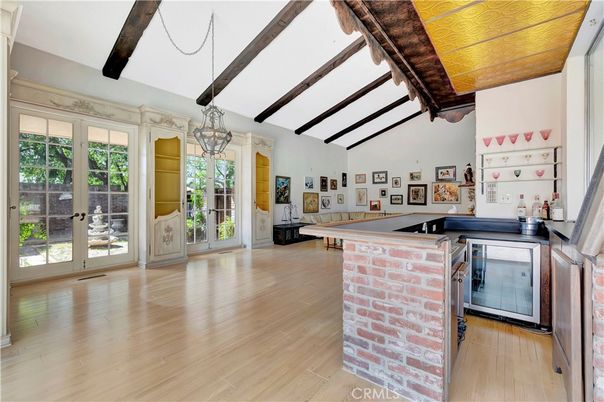 Interior, Pendant Lights, Wooden Beams, Wood Texture Flooring