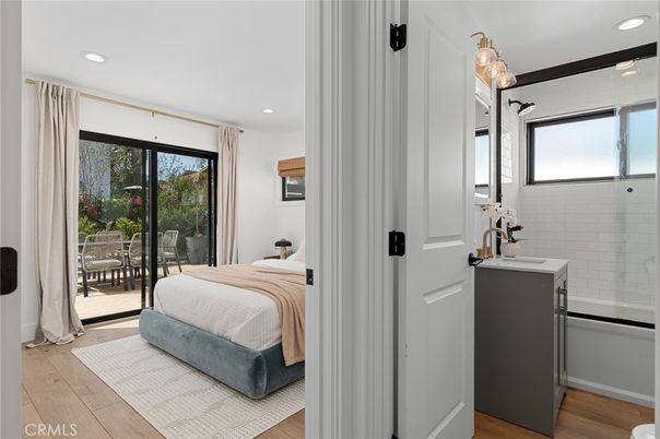 Bathroom, Bedroom, Interior, Recessed Lighting, Wood Texture Flooring