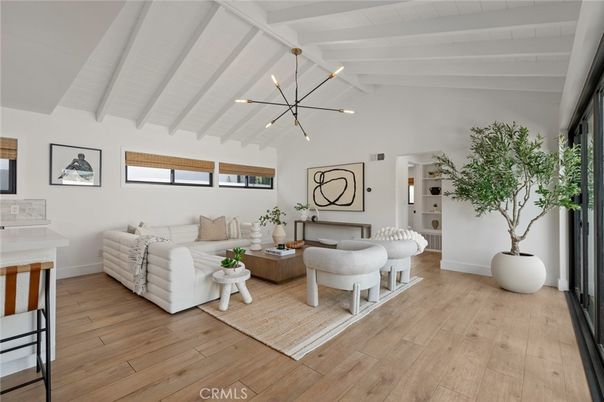 Interior, Living room, Pendant Lights, Wood Texture Flooring