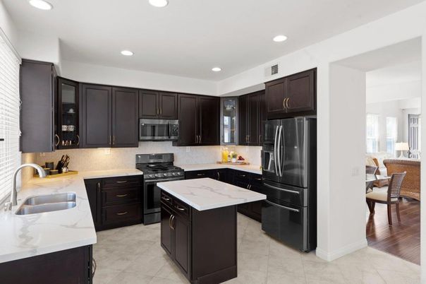 Interior, Kitchen, Recessed Lighting, Stainless Steel Appliances
