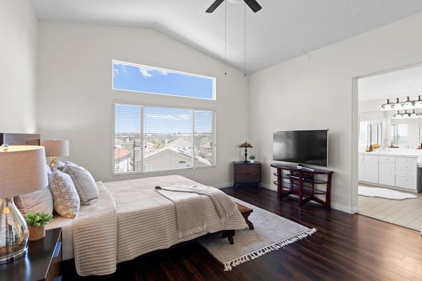 Bedroom, Interior, Wood Texture Flooring