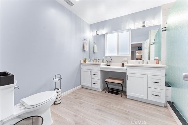 Bathroom, Interior, Wood Texture Flooring
