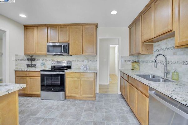 Interior, Kitchen, Recessed Lighting, Stainless Steel Appliances