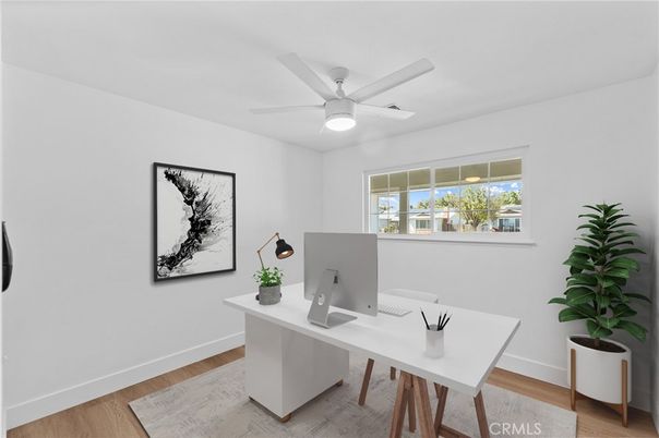 Home Office, Interior, Wood Texture Flooring
