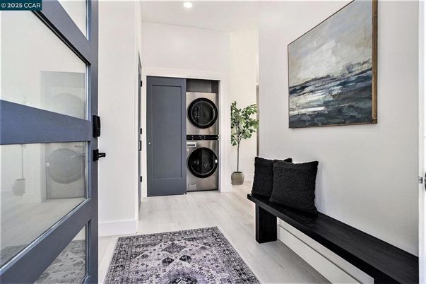 Interior, Recessed Lighting, Utility Closets, Washer, Wood Texture Flooring