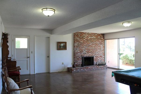 Billiard Table, Fireplace, Game Room, Interior, Stone Walls