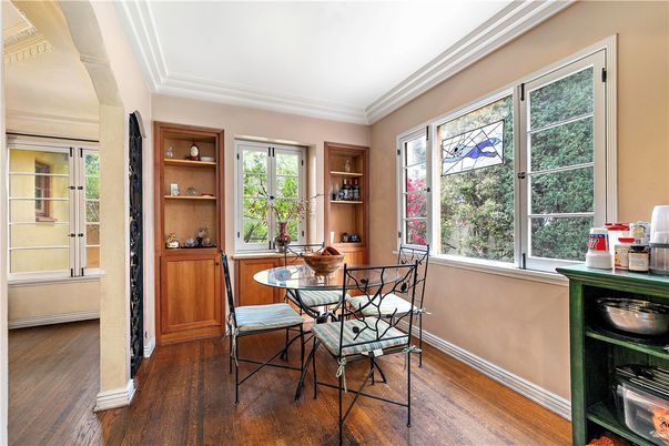 Dining room, Interior, Wood Texture Flooring