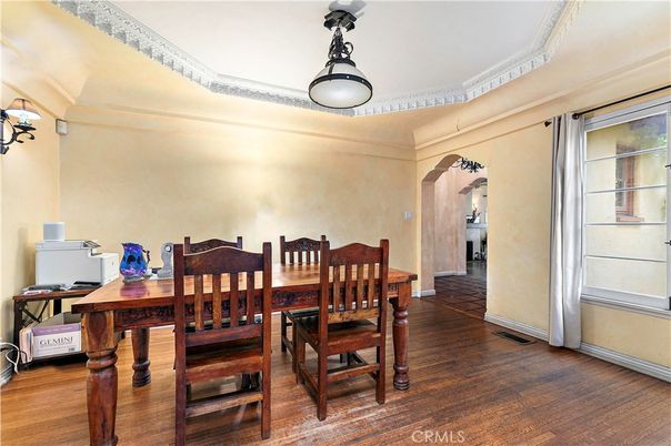 Dining room, Interior, Wood Texture Flooring